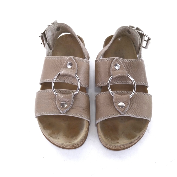 John Fluevog Mocha Leather Sandals - Picture 11 of 13